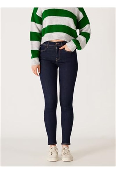 Wrangler Kadın Pants High Rise Skinny Jean Pantolon