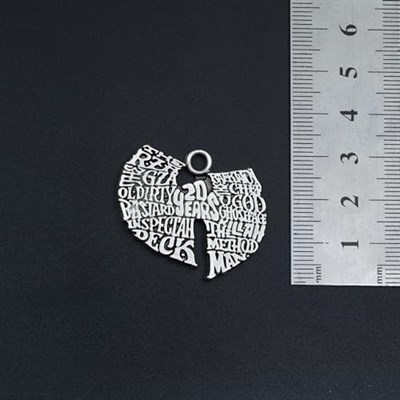 Wu Tang 20 Year Örme Zincir Kolye - Gümüş Kaplama - Erkek Kadın Kolye - No:1534