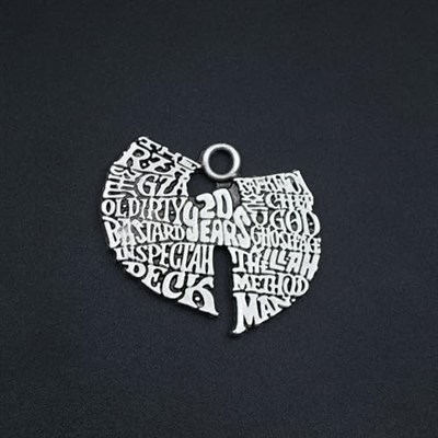 Wu Tang 20 Year Örme Zincir Kolye - Gümüş Kaplama - Erkek Kadın Kolye - No:1534