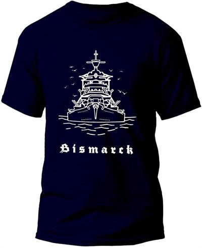 WW2 - BISMARCK - Özel Tasarım Tişört-1 -