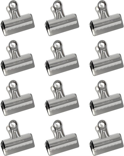 X-ACTO #4 Bulldog Klips, 7.6 cm, Metal, 12li Kutu, Ofis Malzemeleri