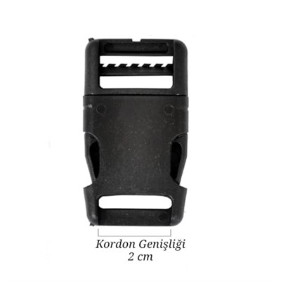 X-Perk Plastik Çanta Tokası Klipsli Ayarlı Toka Geçmeli Kilitli Toka Sırt Çanta Toka Aparatı 5li set Genişlik 3 cm Boy 5 cm