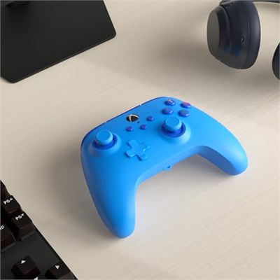 Xbox Series X|S ve Windows 10/11 için kablolu PowerA Controller - Mavi, Gamepad, kablolu video oyun denetleyicisi, oyun denetleyicisi, Xbox One, Type C ile uyumlu, resmi lisanslı