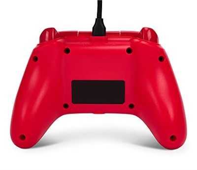 Xbox Series X|S ve Windows 10/11 için kablolu PowerA Controller - Kırmızı, Gamepad, kablolu video oyun denetleyicisi, oyun denetleyicisi, Xbox One, Type C ile uyumlu, resmi lisanslı