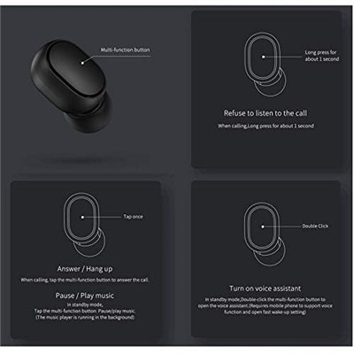 Xiaomi Mi True Wireless-Earbuds Basic Bluetooth 5.0 Kulaklık, Siyah