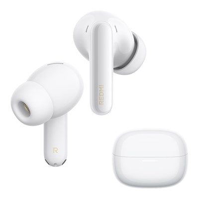 Xiaomi Redmi Buds 8 Pro Cloud White Kablosuz Bluetooth Kulaklık, 42dB Aktif Gürültü Engelleme, Yapay Zeka Gürültü Azaltma, 36 Saat Pil Ömrü, Beyaz