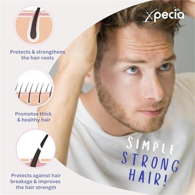 Xpecia Men Original-Vitaminler biotin saw palmetto saç dökülmesi engelleyici DHT saç büyümesi, 1 x 60 adet