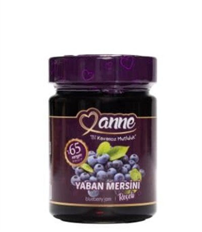 Yaban Mersini Reçeli 400g (PANCAR ŞEKERİ ILE ÜRETİLMİŞTİR - GLİKOZ, KORUYUCU IÇERMEZ)