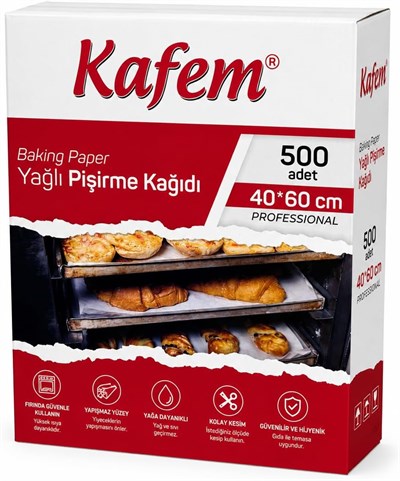 Yağlı Pişirme Kağıdı 40x60 cm 500 Yaprak 1 Adet