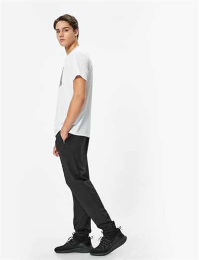 Yakalı Tişört Slim Fit Düğmeli Kısa Kollu