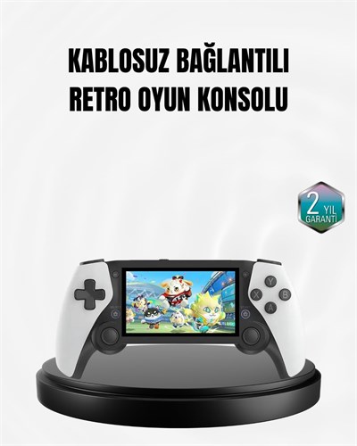 YamanHobi 4.3 İnç Ekranlı Retro Oyun Konsolu – 64 GB Hafızalı, Şarjlı ve Multimedya Destekli