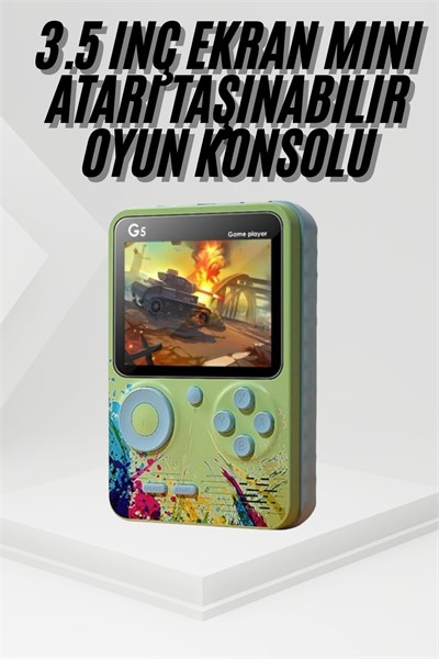 YamanHobi Game Box Oyun Konsolu 500 Retro Oyunlu Mini Taşınabilir 3 İnç