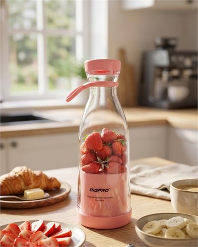 YamanHobi Kablosuz Taşınabilir Blender Smoothie Milkshake Hazırlama Tek Tuş Kullanım