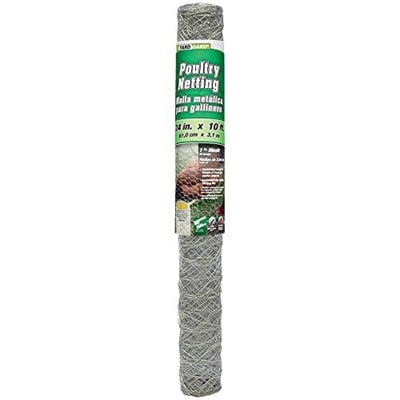 YARDGARD 308400B Kümes Hayvanları Ağı Çiti, 60 cm x 10 Ayak, Gümüş