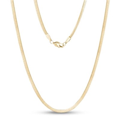 Yassı italyan Model Gold Kararmaz Çelik Kadın Kolye