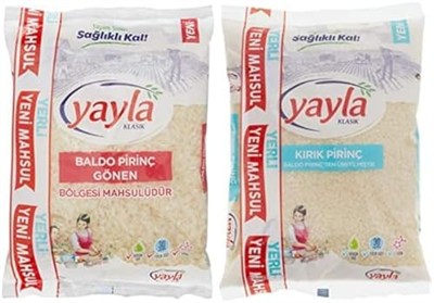 Yayla Baldo Pirinç 1 Kg & Kırık Pirinç 1 Kg
