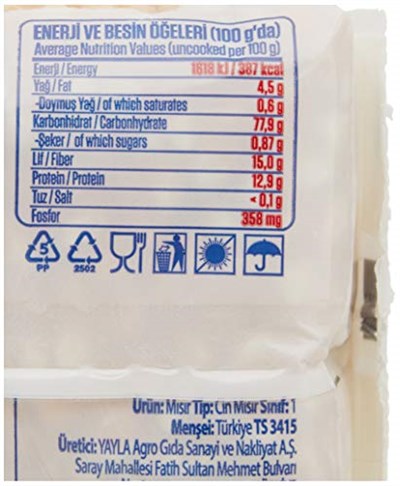Yayla Cin Mısır (500 Gr) 4lü paket - Seçenekler: 500 Gr, 500 Gr 3lü paket, 500 Gr (4 paketi), 500 Gr x 16