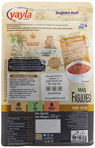 yayla Gurme Maş Fasulye, 500 gr Tekli Paket