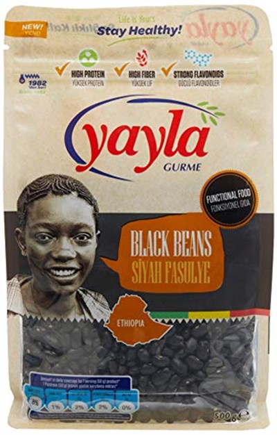 Yayla Gurme Siyah Fasulye (500 Gr)