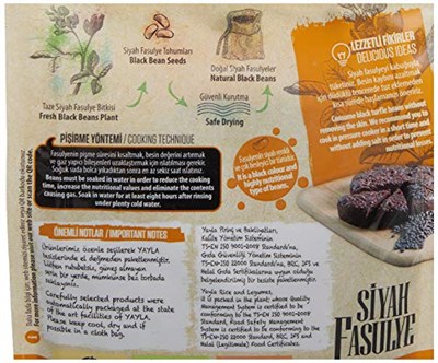 Yayla Gurme Siyah Fasulye (500 Gr)