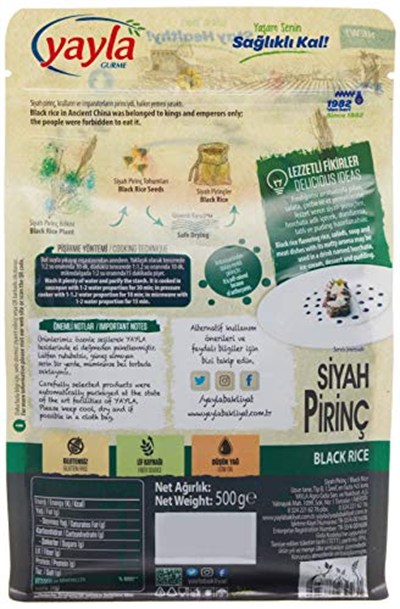 Yayla Gurme Siyah Pirinç (500 Gr)