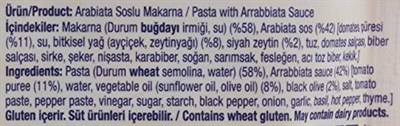 Yayla Hazır Arabiata Soslu Makarna 250 Gr Tekli Paket