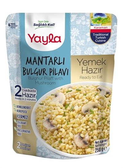 yayla Mantarlı Bulgur Pilavı, 250 gr Tekli Paket
