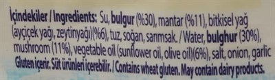 yayla Mantarlı Bulgur Pilavı, 250 gr Tekli Paket