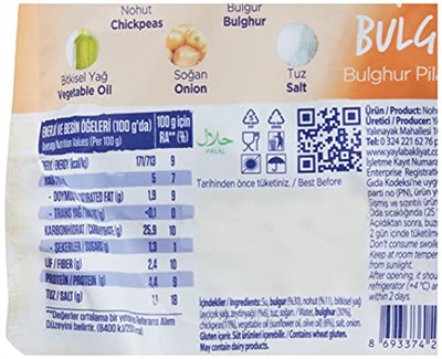 Yayla Nohutlu Bulgur Pilavı (250 Gr) 2li paket - Seçenekler: 250 Gr, 250 Gr (2 paketi), 250 Gr 3lü paket...