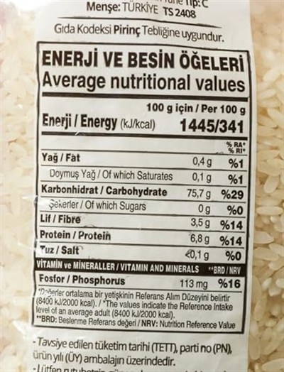 yayla Osmancık Pirinç 1 kg