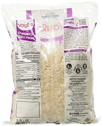 yayla Osmancık Pirinç 1 kg