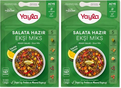 yayla Salata Hazır Ekşi Mix, 120 gr Tekli Paket
