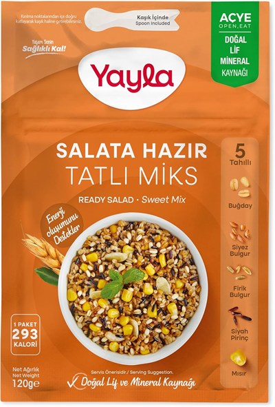 yayla Salata Hazır Tatlı Mix, 120 gr Tekli Paket