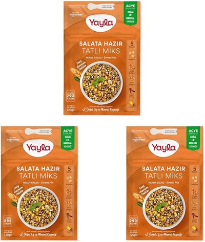 yayla Salata Hazır Tatlı Mix, 120 gr Tekli Paket