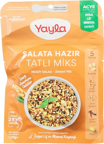 yayla Salata Hazır Tatlı Mix, 120 gr Tekli Paket