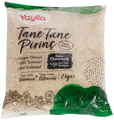 yayla Tane Tane Pirinç 2 kg