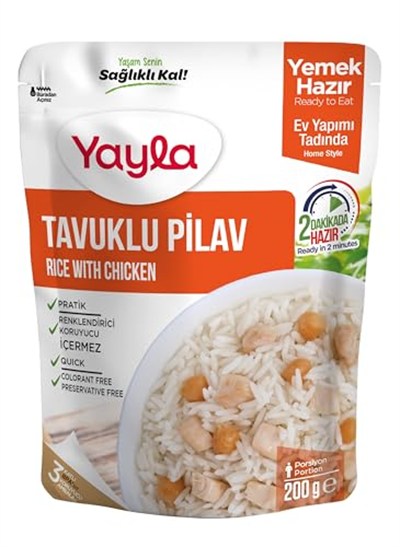 Yayla Tavuklu Pilav 200 gr Tekli Paket