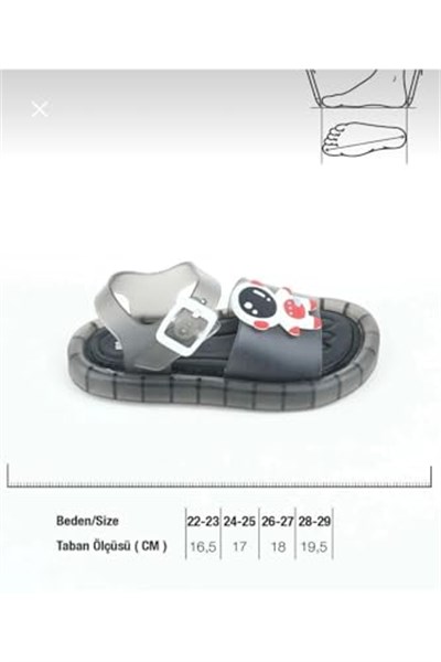 Yazlık Islak Zemine Uygun Yumuşak Işiklı Taban Erkek Çocuk Sandalet