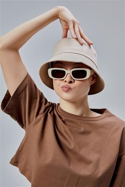 Yazlık Kumaş Kova Şapka, Erkek Kadın Düz Balıkçı Bucket Şapka, Unisex
