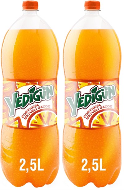 Yedigün Portakal 2.5L, İçecek 2li paket