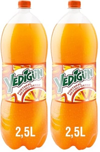 Yedigün Portakal 2.5L, İçecek 2li paket