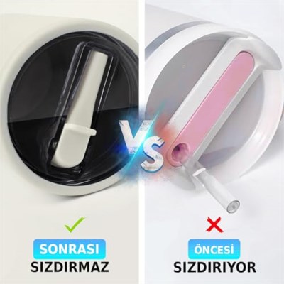 Yenigeldi 2 Adet Flip Pipetli Kapak – Stanley Quencher ile Uyumlu 40 Oz – Sızdırmaz Kapak + 2 Pipet – Krem Renk