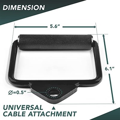 Yes4All Cable Attachment Unisex Yetişkin P376 Kombi LAT Makinesi, D. Single D Sap, B. Lata Makinesi Başlığı