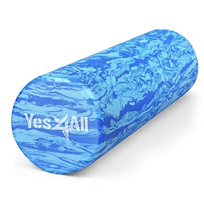 Yes4All Fasya rulosu, sırt, omurga, bacaklar, kollar için, 30/45/60/90 cm, orta sertlikte köpük rulo, yoga, pilates, esneme ve fitness için köpük rulo