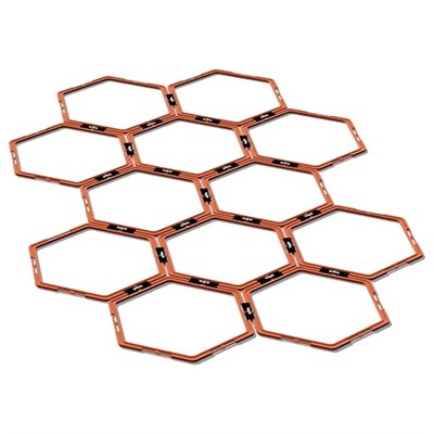 Yes4All Hex Çeviklik Halkaları, Hız Halkaları, Altıgen Halkalar, Çeviklik Ayak Çalışması Eğitimi için Çeviklik Engelleri, Taşıma Çantasıyla