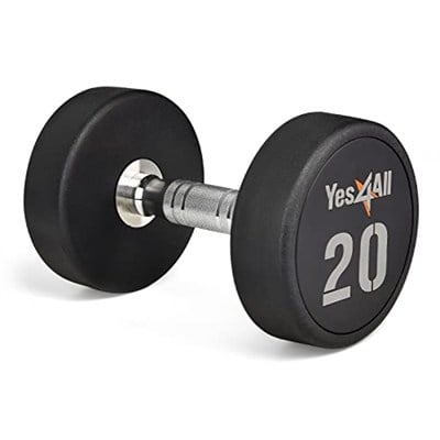 Yes4All Kauçuk Kavrama Kaplı Altıgen Dambıllar - Kaymaz El Ağırlıkları 2,27-22,7 kg Tekli
