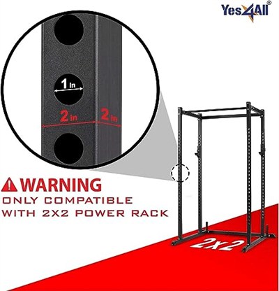 Yes4All Olympische Hantelscheibenhalter Power Rack Aufsatz Für 5.1x5.1cm Power Rack - Passend 5.1cm Olympische Hantelscheiben
