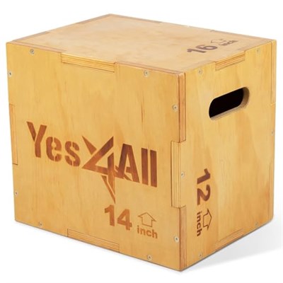Yes4All Üniseks W6p6 3ü 1 arada ahşap Plyo kutusu
