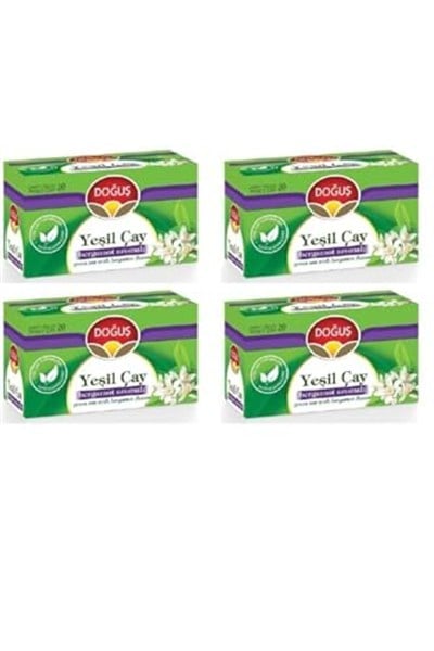 Yeşil Çay Bergamot Aromalı Bitki Çayı 20X4 Kutu