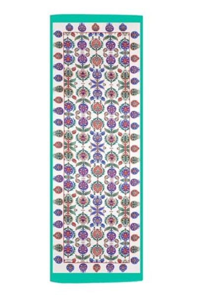 Yeşil İznik Desen Fular